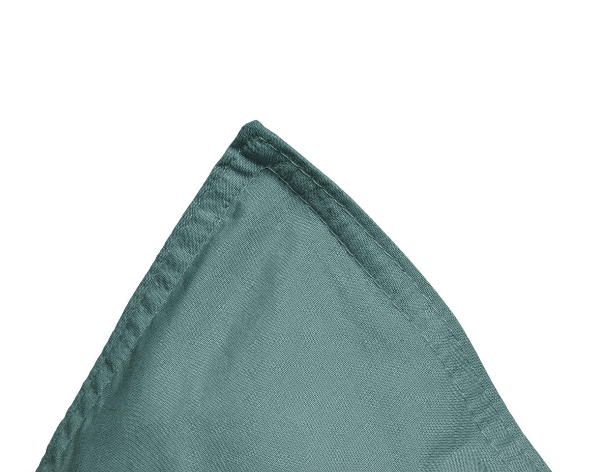100% Egyptian Cotton Duvet Cover Set Solid | Dark Green | Single - 135cm (W) x 200cm (L) - The Bedding & Blankets Store