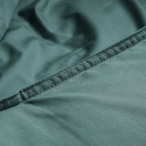 100% Egyptian Cotton Duvet Cover Set Solid | Dark Green | Single - 135cm (W) x 200cm (L) - The Bedding & Blankets Store
