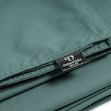 100% Egyptian Cotton Duvet Cover Set Solid | Dark Green | Single - 135cm (W) x 200cm (L) - The Bedding & Blankets Store