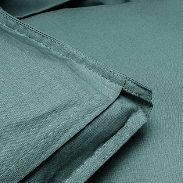 100% Egyptian Cotton Duvet Cover Set Solid | Dark Green | Single - 135cm (W) x 200cm (L) - The Bedding & Blankets Store