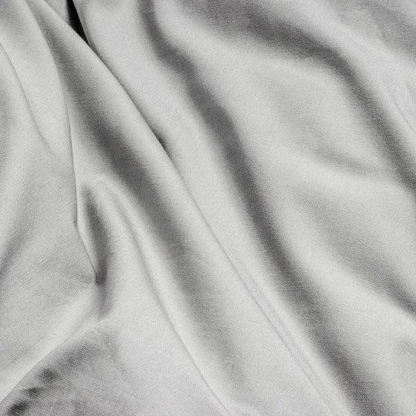 100% Egyptian Cotton Duvet Cover Set Solid | Grey | Single - 135cm (W) x 200cm (L) - The Bedding & Blankets Store