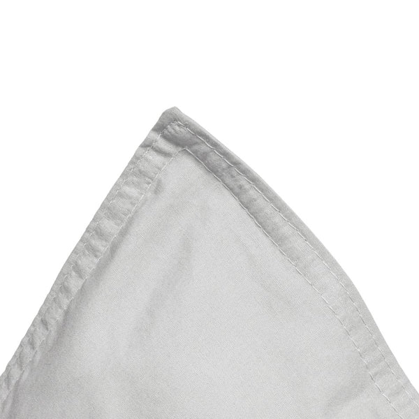 100% Egyptian Cotton Duvet Cover Set Solid | Grey | Single - 135cm (W) x 200cm (L) - The Bedding & Blankets Store