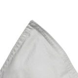 100% Egyptian Cotton Duvet Cover Set Solid | Grey | Single - 135cm (W) x 200cm (L) - The Bedding & Blankets Store