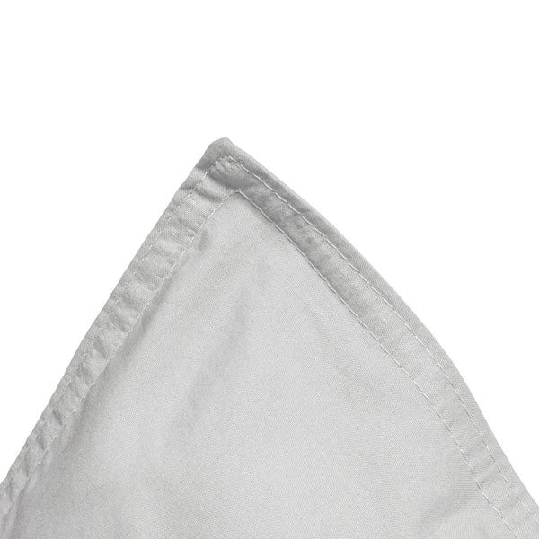 100% Egyptian Cotton Duvet Cover Set Solid | Grey | Single - 135cm (W) x 200cm (L) - The Bedding & Blankets Store
