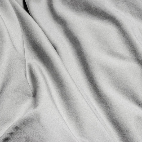 100% Egyptian Cotton Duvet Cover Set Solid | Grey | Single - 135cm (W) x 200cm (L) - The Bedding & Blankets Store