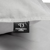 100% Egyptian Cotton Duvet Cover Set Solid | Grey | Single - 135cm (W) x 200cm (L) - The Bedding & Blankets Store