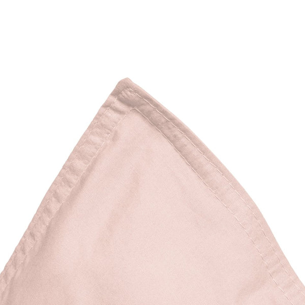 100% Egyptian Cotton Duvet Cover Set Solid | Pink | Single - 135cm (W) x 200cm (L) - The Bedding & Blankets Store