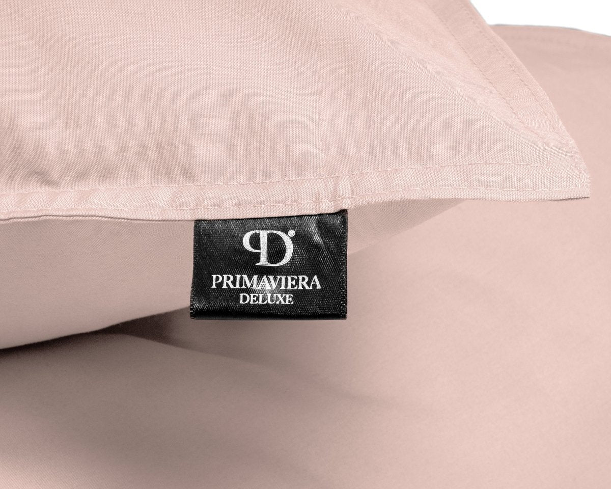 100% Egyptian Cotton Duvet Cover Set Solid | Pink | Single - 135cm (W) x 200cm (L) - The Bedding & Blankets Store