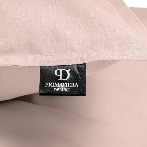 100% Egyptian Cotton Duvet Cover Set Solid | Pink | Single - 135cm (W) x 200cm (L) - The Bedding & Blankets Store