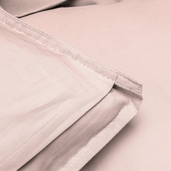 100% Egyptian Cotton Duvet Cover Set Solid | Pink | Single - 135cm (W) x 200cm (L) - The Bedding & Blankets Store