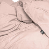 100% Egyptian Cotton Duvet Cover Set Solid | Pink | Single - 135cm (W) x 200cm (L) - The Bedding & Blankets Store