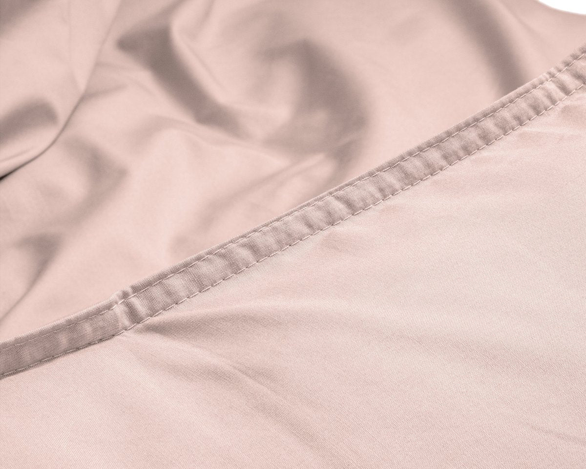 100% Egyptian Cotton Duvet Cover Set Solid | Pink | Single - 135cm (W) x 200cm (L) - The Bedding & Blankets Store