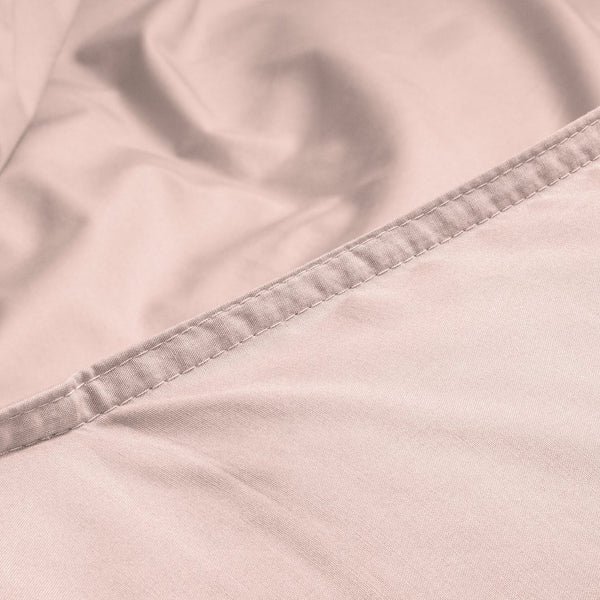 100% Egyptian Cotton Duvet Cover Set Solid | Pink | Single - 135cm (W) x 200cm (L) - The Bedding & Blankets Store