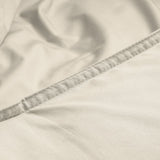 100% Egyptian Cotton Duvet Cover Set Solid | Sand | Single - 135cm (W) x 200cm (L) - The Bedding & Blankets Store