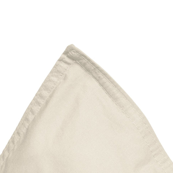 100% Egyptian Cotton Duvet Cover Set Solid | Sand | Single - 135cm (W) x 200cm (L) - The Bedding & Blankets Store