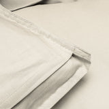 100% Egyptian Cotton Duvet Cover Set Solid | Sand | Single - 135cm (W) x 200cm (L) - The Bedding & Blankets Store