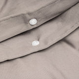 100% Egyptian Cotton Duvet Cover Set Solid | Taupe | Single - 135cm (W) x 200cm (L) - The Bedding & Blankets Store