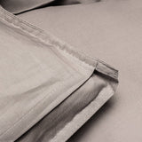 100% Egyptian Cotton Duvet Cover Set Solid | Taupe | Single - 135cm (W) x 200cm (L) - The Bedding & Blankets Store