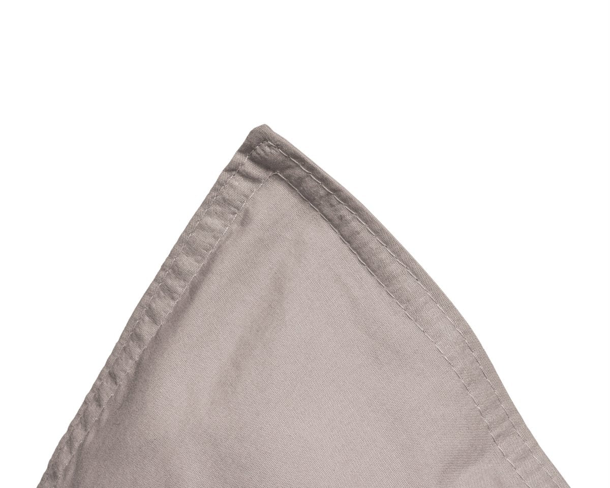 100% Egyptian Cotton Duvet Cover Set Solid | Taupe | Single - 135cm (W) x 200cm (L) - The Bedding & Blankets Store