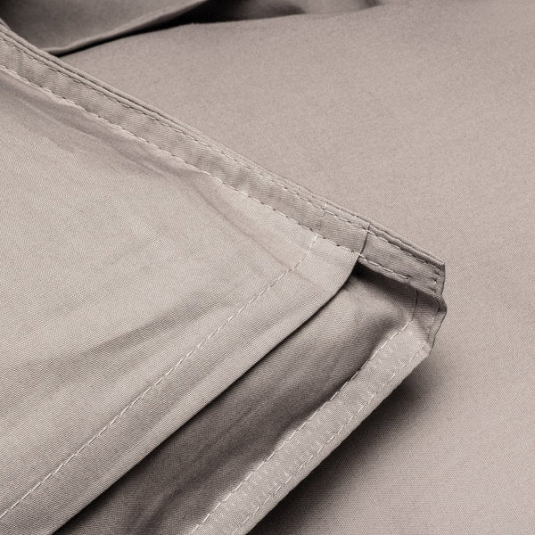 100% Egyptian Cotton Duvet Cover Set Solid | Taupe | Single - 135cm (W) x 200cm (L) - The Bedding & Blankets Store