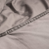 100% Egyptian Cotton Duvet Cover Set Solid | Taupe | Single - 135cm (W) x 200cm (L) - The Bedding & Blankets Store
