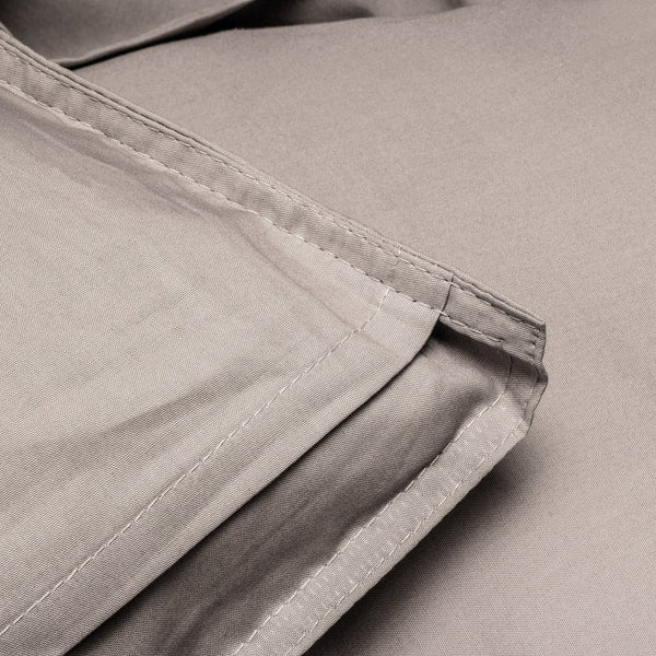 100% Egyptian Cotton Duvet Cover Set Solid | Taupe | Single - 135cm (W) x 200cm (L) - The Bedding & Blankets Store