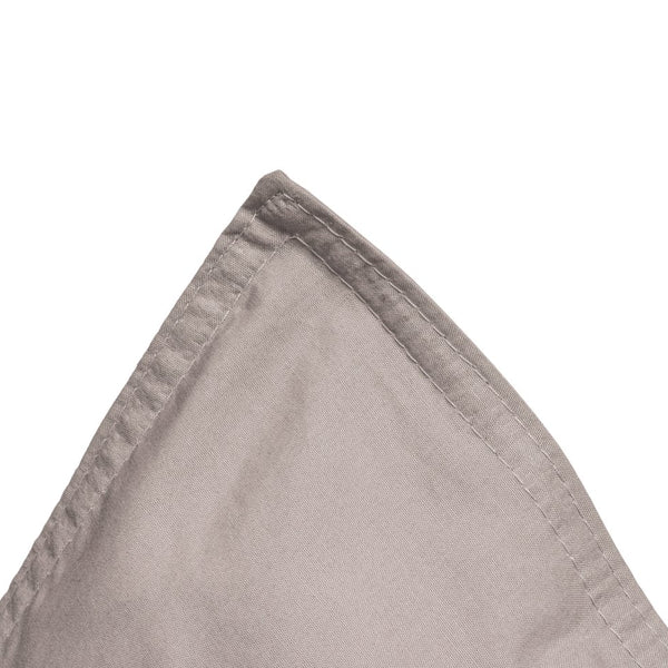 100% Egyptian Cotton Duvet Cover Set Solid | Taupe | Single - 135cm (W) x 200cm (L) - The Bedding & Blankets Store