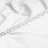 100% Egyptian Cotton Duvet Cover Set Solid | White | Single - 135cm (W) x 200cm (L) - The Bedding & Blankets Store