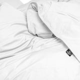 100% Egyptian Cotton Duvet Cover Set Solid | White | Single - 135cm (W) x 200cm (L) - The Bedding & Blankets Store