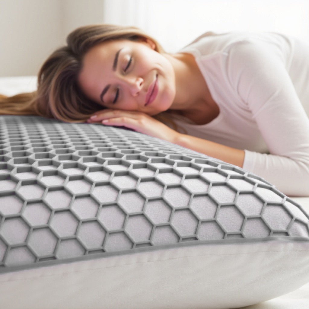 Adjustable Memory Foam Pillow | Grey | 45 x 60cm - The Bedding & Blankets Store