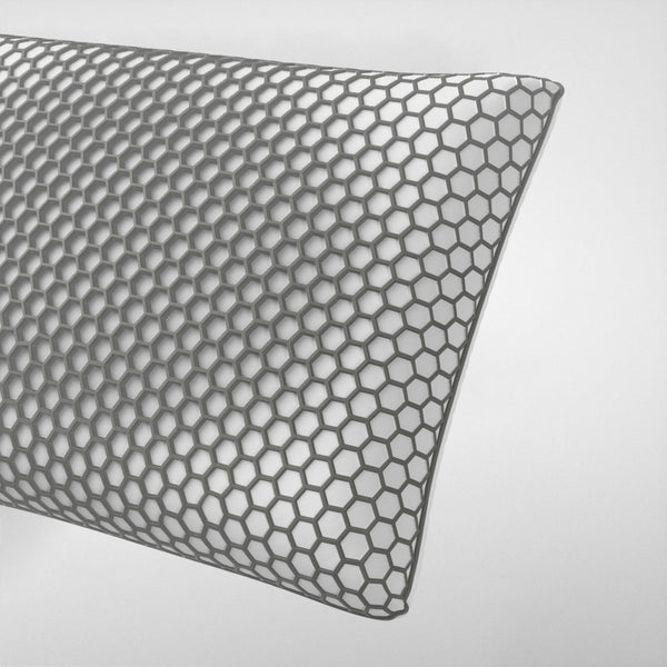 Memory Foam Pillow with Firm Core | Grey | 60 x 40 x 13cm - The Bedding & Blankets Store