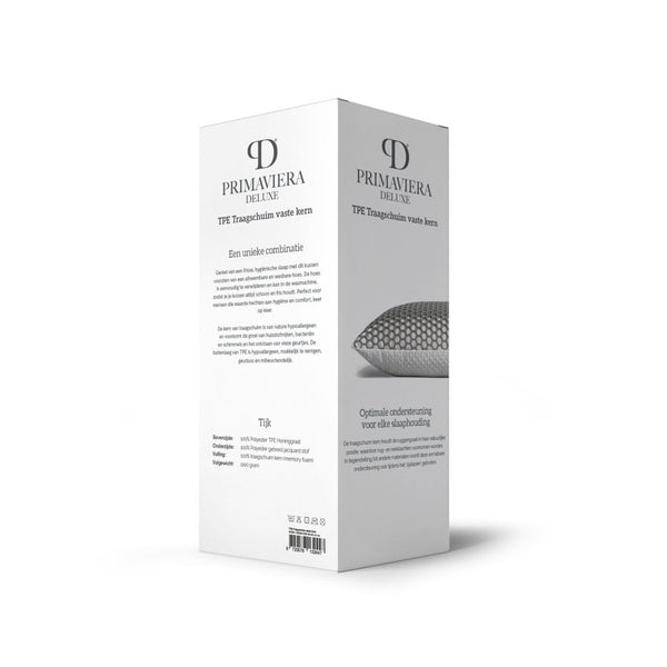 Memory Foam Pillow with Firm Core | Grey | 60 x 40 x 13cm - The Bedding & Blankets Store