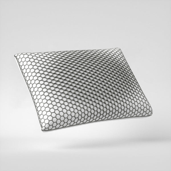 Memory Foam Pillow with Firm Core | Grey | 60 x 40 x 13cm - The Bedding & Blankets Store