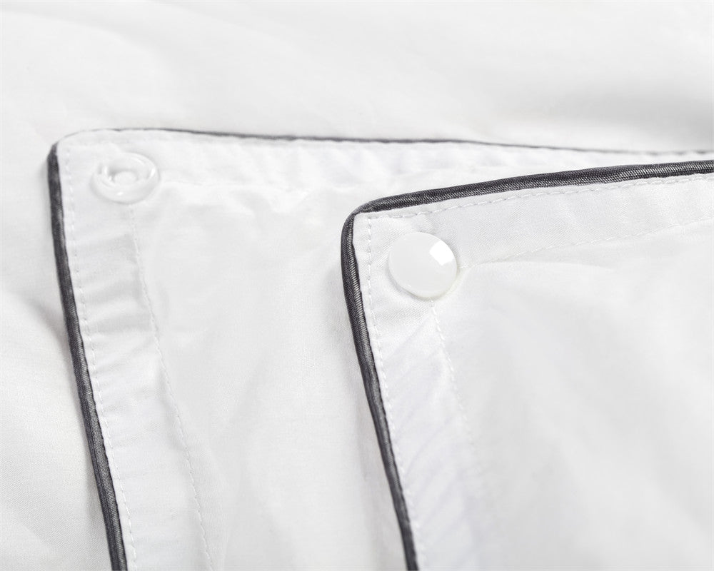 Percale Cotton Touch All - Season Duvet | White | Single - 140cm (W) x 200cm (L) - The Bedding & Blankets Store