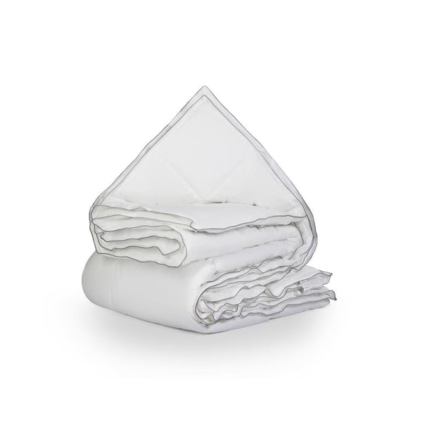 Percale Cotton Touch All - Season Duvet | White | Single - 140cm (W) x 200cm (L) - The Bedding & Blankets Store