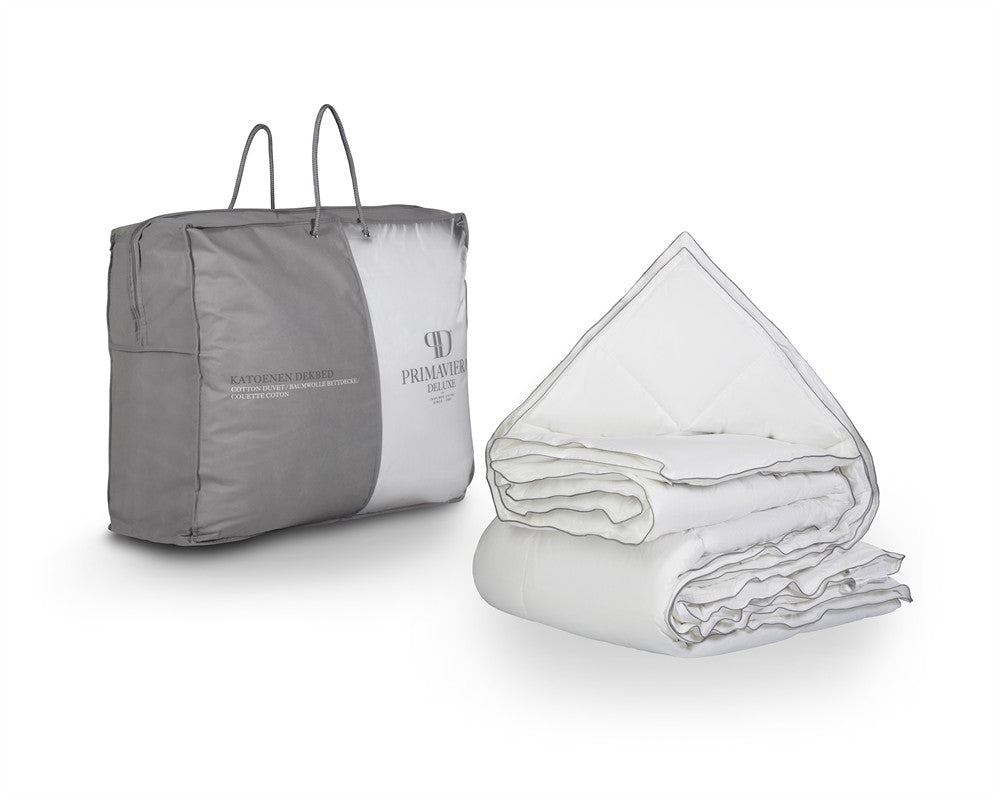 Percale Cotton Touch All - Season Duvet | White | Single - 140cm (W) x 200cm (L) - The Bedding & Blankets Store