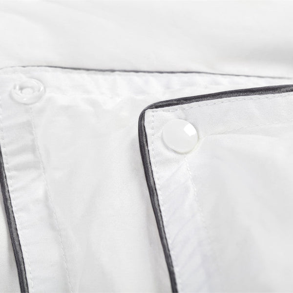 Percale Cotton Touch All - Season Duvet | White | Single - 140cm (W) x 200cm (L) - The Bedding & Blankets Store