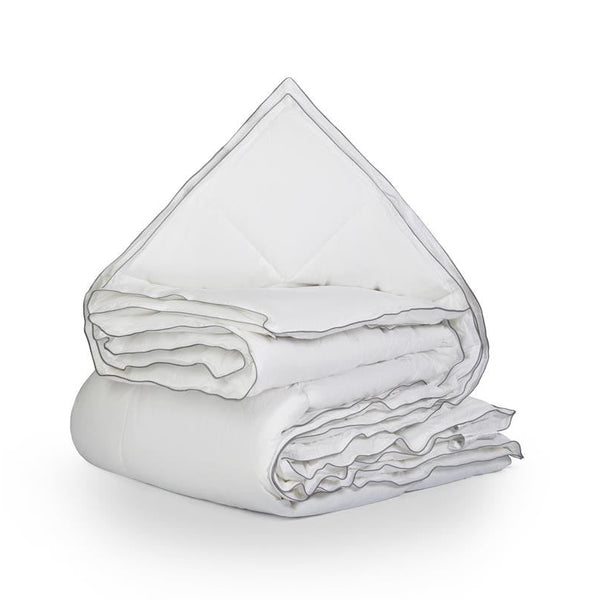 Percale Cotton Touch All - Season Duvet | White | Single - 140cm (W) x 200cm (L) - The Bedding & Blankets Store