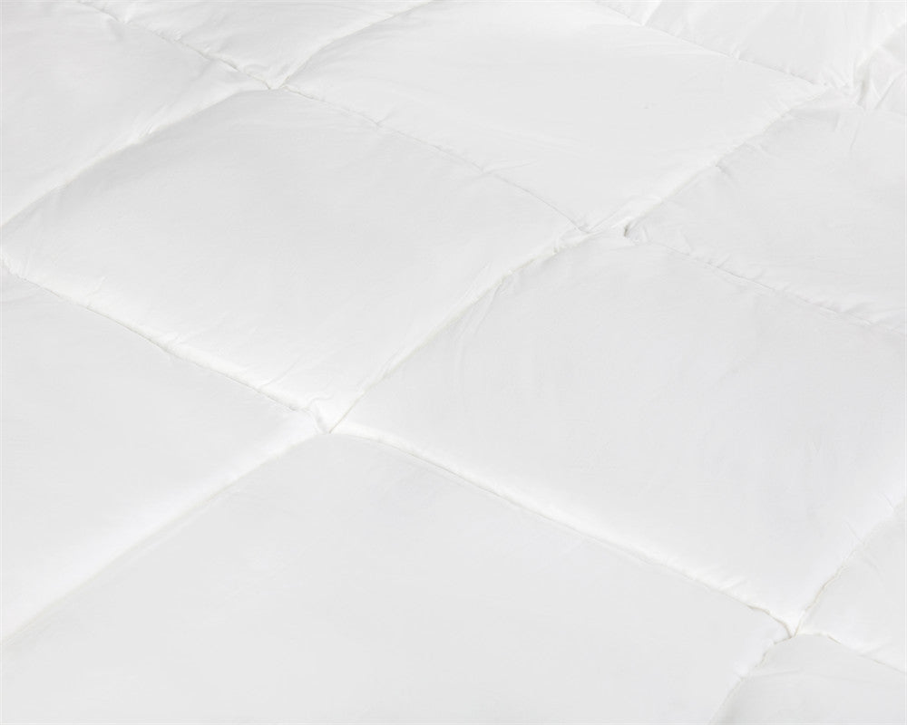 Percale Cotton Touch All - Season Duvet | White | Single - 140cm (W) x 200cm (L) - The Bedding & Blankets Store