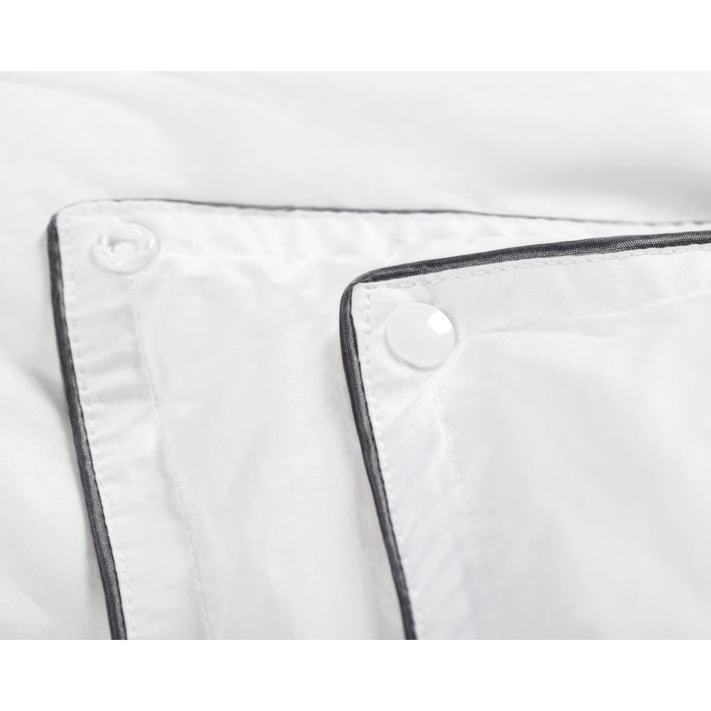 Percale Cotton Touch All - Season Duvet | White | Single - 140cm (W) x 200cm (L) - The Bedding & Blankets Store