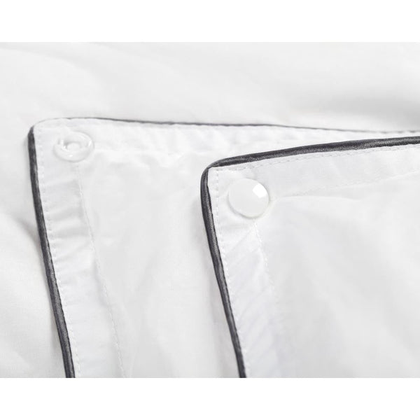 Percale Cotton Touch All - Season Duvet | White | Single - 140cm (W) x 200cm (L) - The Bedding & Blankets Store
