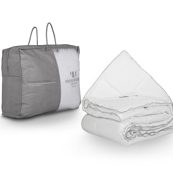 Percale Cotton Touch Lightweight Duvet | White | Single - 140cm (W) x 200cm (L) - The Bedding & Blankets Store