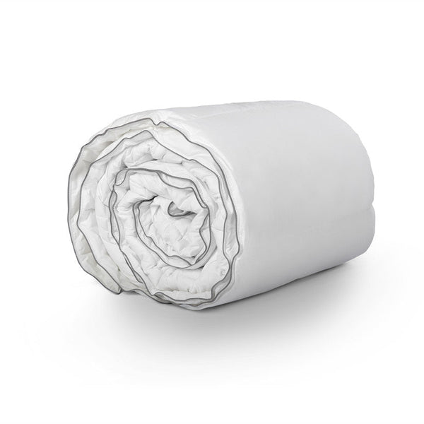 Percale Cotton Touch Lightweight Duvet | White | Single - 140cm (W) x 200cm (L) - The Bedding & Blankets Store