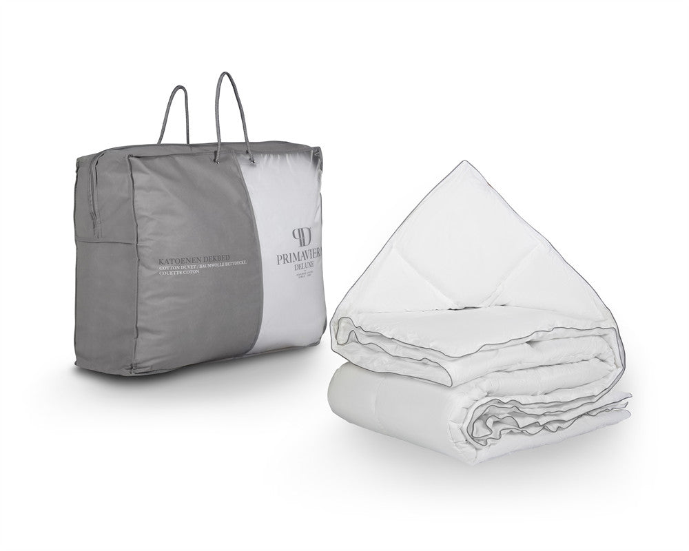 Percale Cotton Touch Lightweight Duvet | White | Single - 140cm (W) x 200cm (L) - The Bedding & Blankets Store