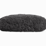 Polar Bear Faux Fur Cushion | Anthracite Grey | 50cm x 50cm - The Bedding & Blankets Store