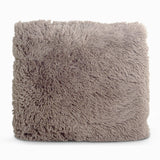 Polar Bear Faux Fur Cushion | Deep Taupe | 50cm x 50cm - The Bedding & Blankets Store