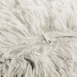 Polar Bear Faux Fur Cushion | Taupe | 50cm x 50cm - The Bedding & Blankets Store