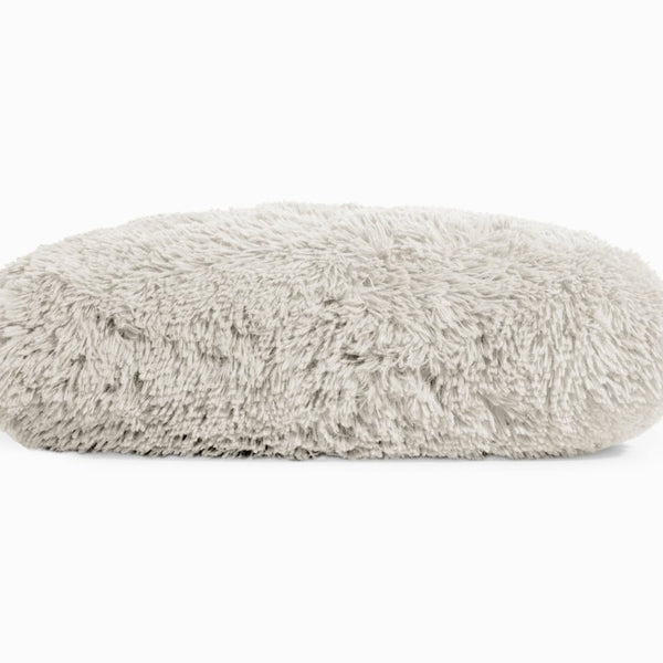 Polar Bear Faux Fur Cushion | Taupe | 50cm x 50cm - The Bedding & Blankets Store