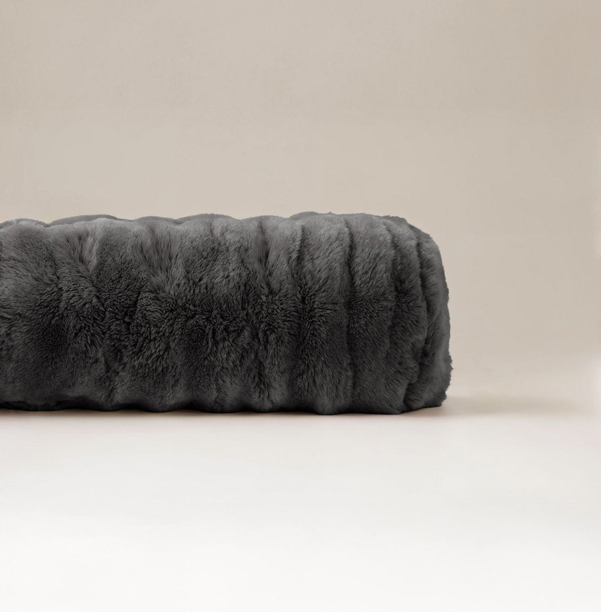 Pompom Body Pillow | Anthracite | 140 x 20cm - The Bedding & Blankets Store