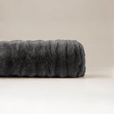 Pompom Body Pillow | Anthracite | 140 x 20cm - The Bedding & Blankets Store